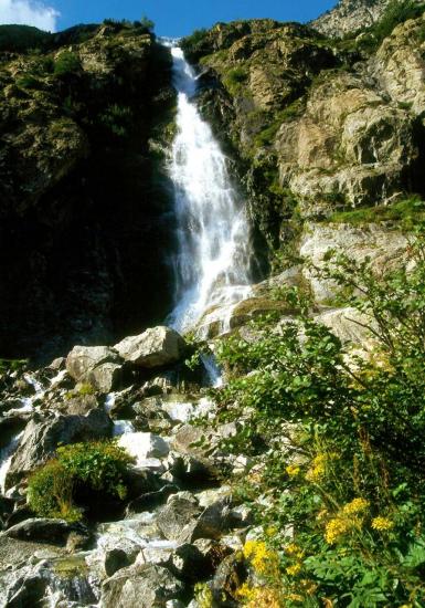 Vallon de la Bonne : cascade de la Pisse