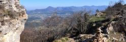 La vallée de la Drôme vue depuis le Pas de l'Echelette (Roche Colombe)