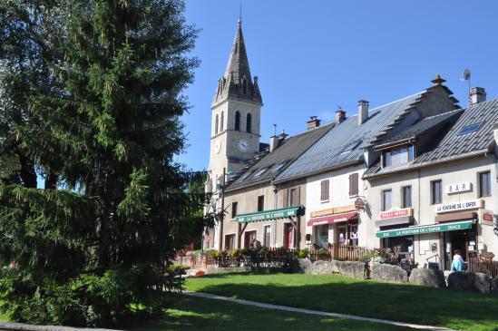 Le centre du village de Méaudre