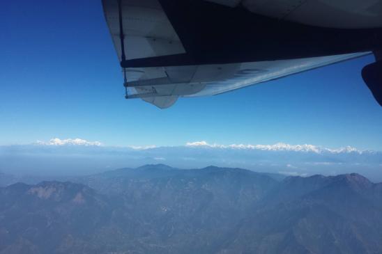 Entre Lukla et KTM, Ganesh, Langtang, Shishapangma et Dorje Lakpa
