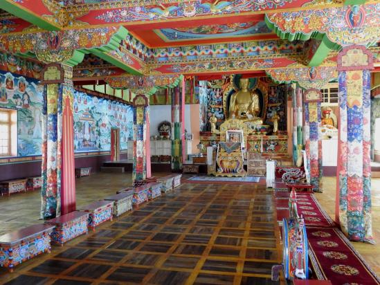 La nouvelle salle de prières du monastère de Phyang