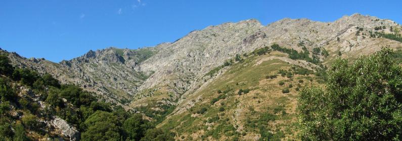Vue du Monte Padro à la Bocca di Laggiarello