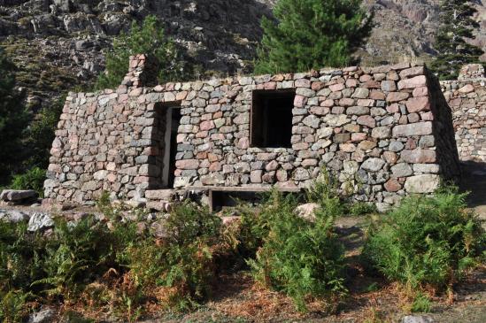 Le refuge de Puscaghja dans la haute vallée de la Lonca