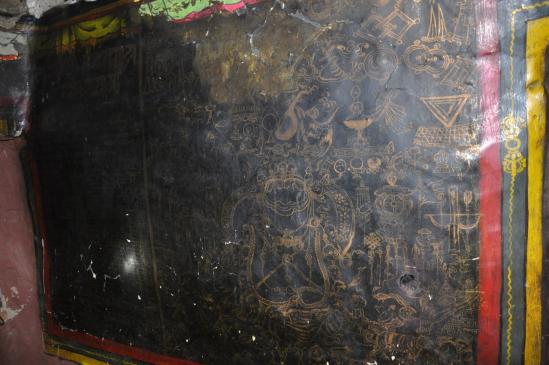 Peintures murales du vieux gonpa (Ghilling)