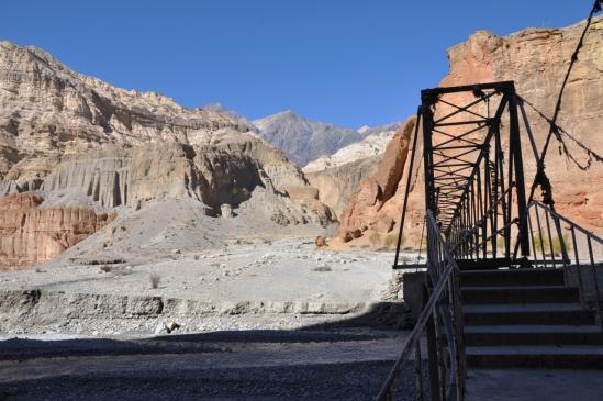 Traversée de la Kali Gandaki à Chele