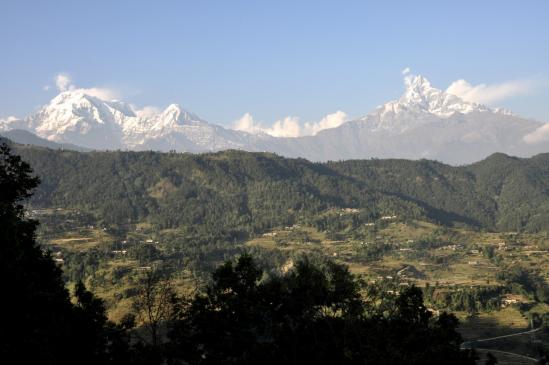 La chaîne de l'Annapurna depuis Naudanda