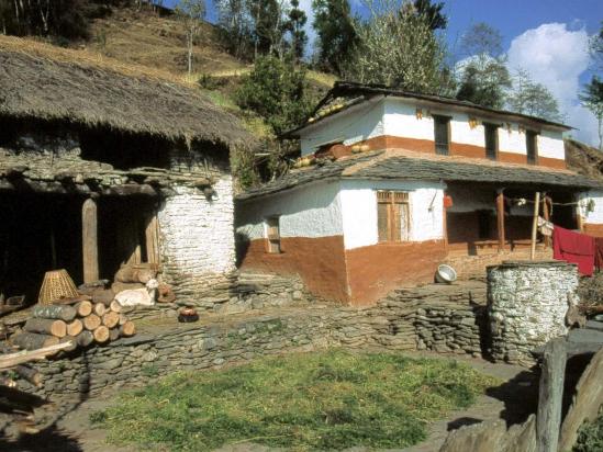 Maison gurung du village de Jhi