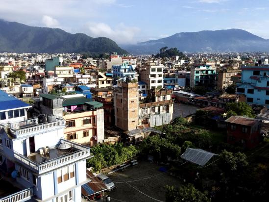 Lever de soleil sur Kathmandu