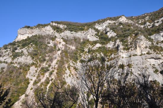 Dans les gorges de la Sépie entre Beaufort et l'Escoulin