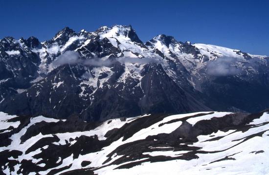 Au sommet du Pic Blanc du Galibier (Massif de la Meije)