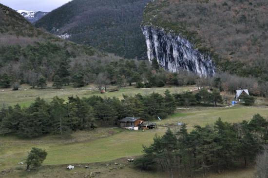 Au-dessus des gorges d'Omblèze