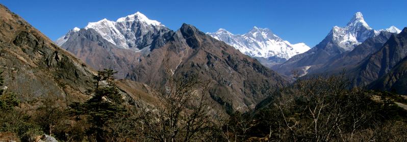 Vue panoramique sur le Khumbu