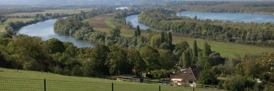 Les boucles de la Seine à l'approche de Vétheuil