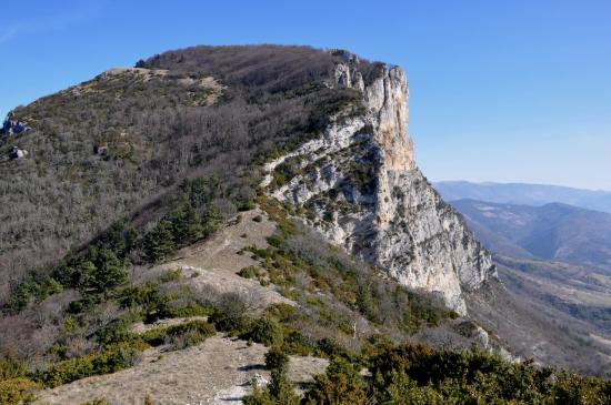 A l'approche du pas de Berlhe (Grand Pomerolle)