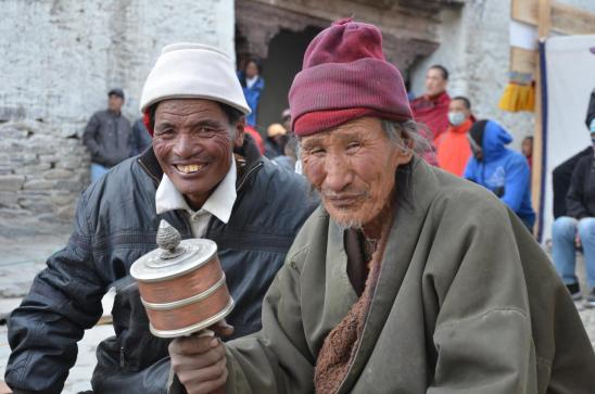 Scène de Tiji à Lo Monthang