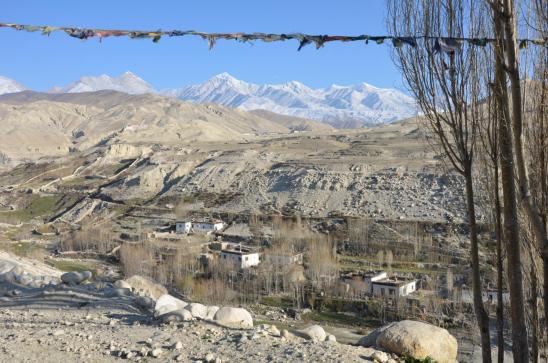 Vue sur les alentours de Lo Monthang