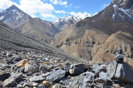 Le long de la vallée de la  Yak khola