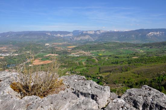 Le belvédère sur le Royans depuis le col des Bois Communaux