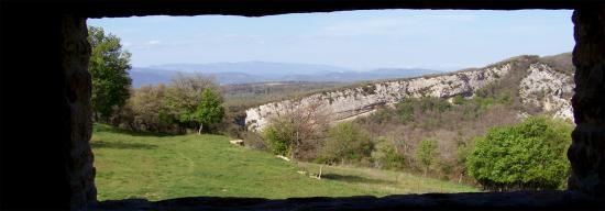 La plaine du Luberon depuis l'auberge de Castelas