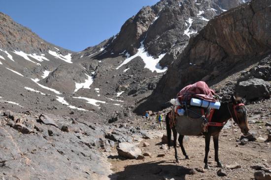 Descente dans le vallon de l'Ait Mizane