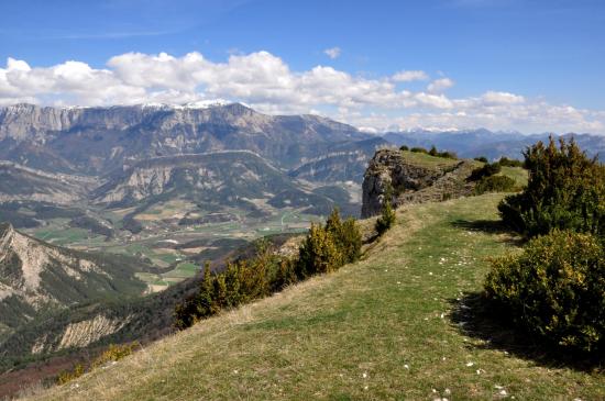 Sur la crête de la montagne de Beaufayn