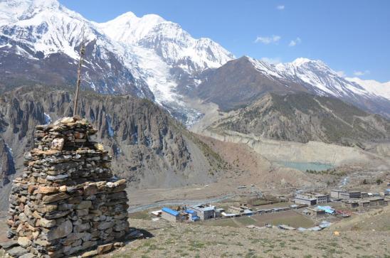 La  vallée de la Marsyangdi khola à Manang