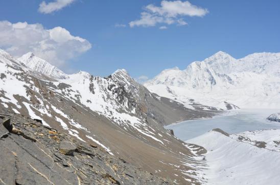 Vue arrière sur leTilicho tal