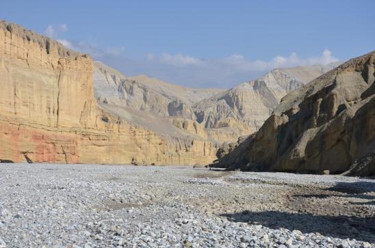 Confluent de la Tangye khola et de la Kali Gandaki