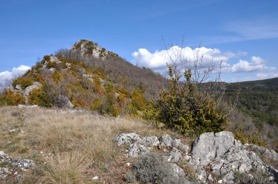 Sur les crêtes de la montagne de Gavet à l'approche de la Butte de l'Aigle