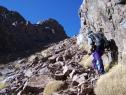 Dans le couloir NE de la Tazaghart