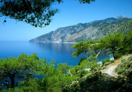 Paysage de la côte sud