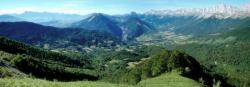 Le Trièves vu depuis le col de l'Arzelier