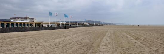 La plage de Deauville hors saison...