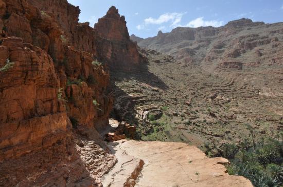 Arrivée dans les gorges d'Ait Mansour