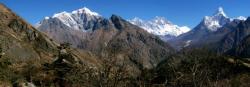 Panorama sur le Khumbu depuis Khumjung