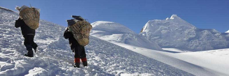 A l'approche du Saribung La