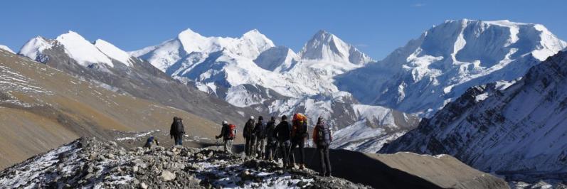 Descente du Saribung La (on atteint la moraine)