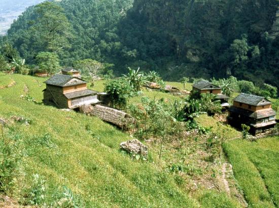 La basse vallée de la Budhi gandaki