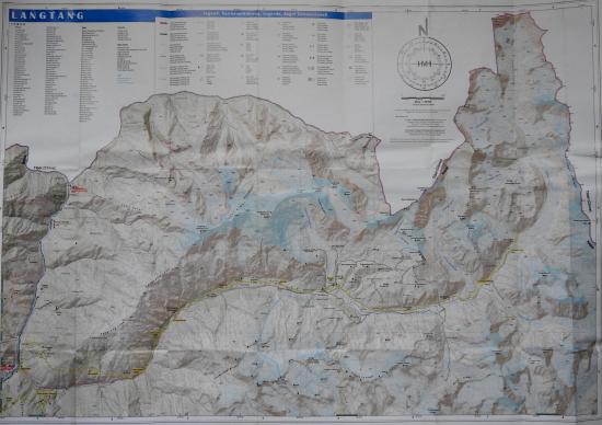 Carte langtang cl819 apres seismes