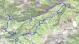 Carte vallee de l auzene rocher d ajoux 5h45 20kms 710m 710m
