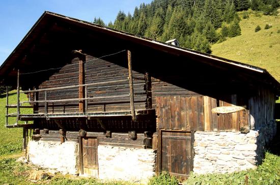 Un chalet d'alpage du côté du Pas de l'Âne