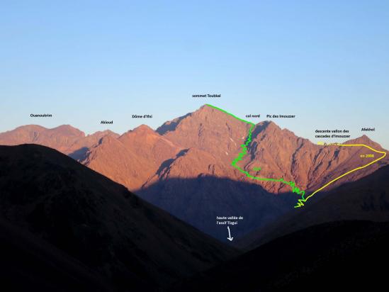Cols secrets du toubkal 2008 vs 2024