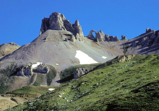 Le col de la Tourne, la porte de sortie du plateau de Tignes utilisée au départ de ce circuit...