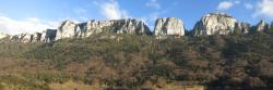 Les falaises de la combe d'Oyans