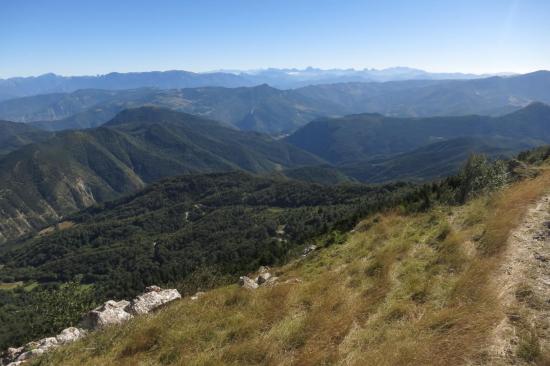 Oisans et Dévoluy depuis le sommet du Grand Delmas