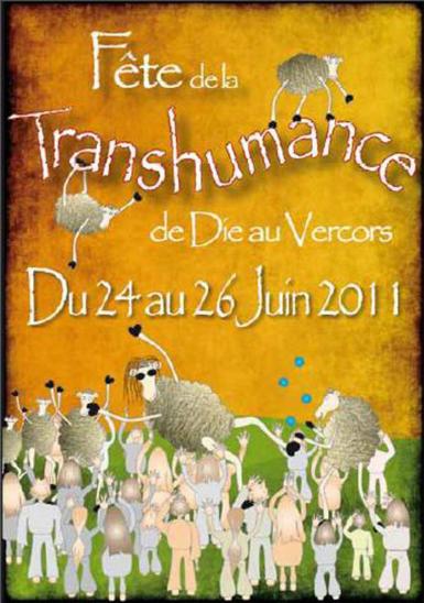 Affiche pour la fête de la transhumance de Die pour 2011