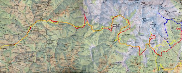 Carte de aa route des kharkas