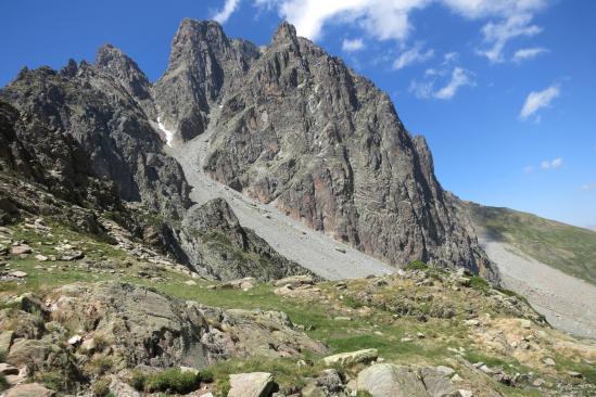 Descente sur le refuge de Pombie