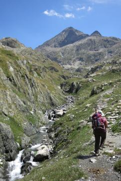 Montée au col de la Fache côté Espagne