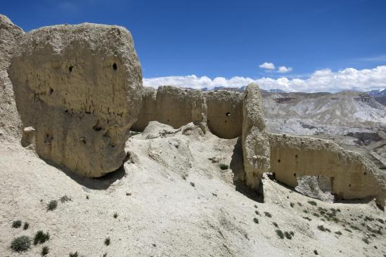 Visite du fort qui fait face à Lo Monthang